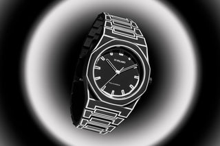 Orologio Polycarbon Watch - Black Sketch