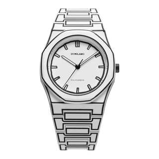 Orologio Polycarbon Watch - White Sketch