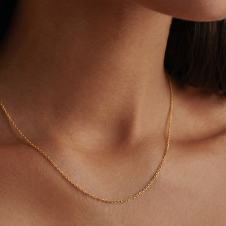 Collana Grumetta Sottile in Oro Giallo 18kt – 45cm
