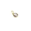 Golden Luminous Cameo Face Pendant