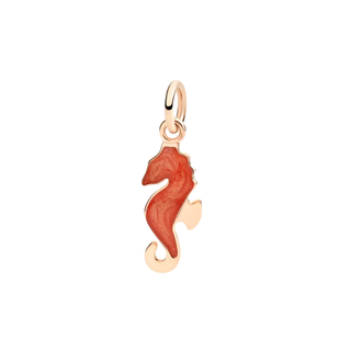 Charm Cavaluccio Gold 9K Orange Pearl Enamel