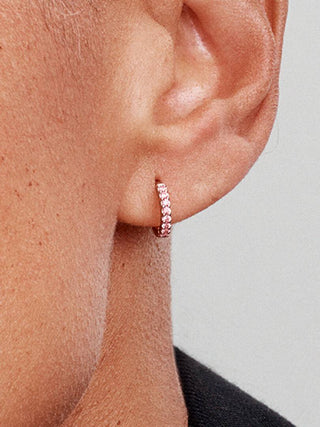 Small Pavè Hoop Earrings