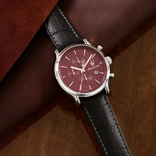 Orologio Epoca Cronografo 40 mm Burgundy