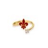 Anello Contrariè Rosso Giglio Firenze