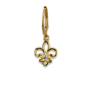 Single Florence Lily Earring Silver Wire