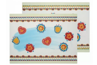 Set of 2 Plastic Placemats