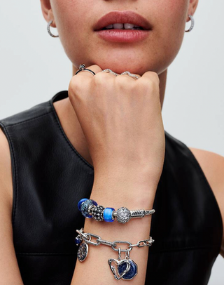 Pandora Me Double Link Bright Stones 925 Silver