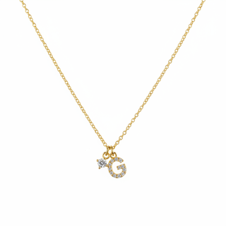 Collana Iniziale G Pavè C/Petit