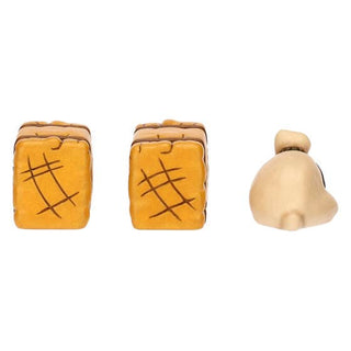Set Sacco E Balle Di Fieno In Ceramica Presepe Classico