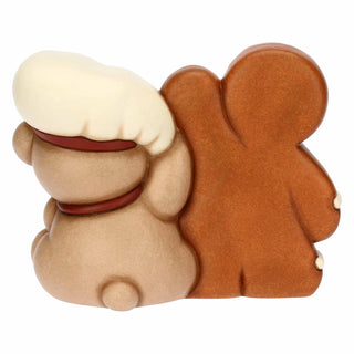 Coppia Teddy e omino di pan di zenzero Pepi in ceramica