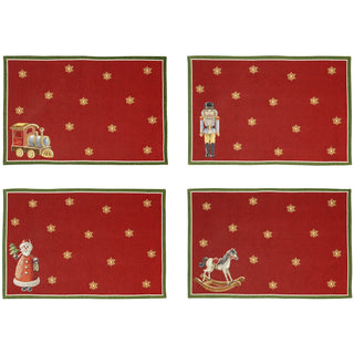 Set tovagliette Natale in 4 fantasie