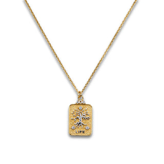 Collana Targhetta Life