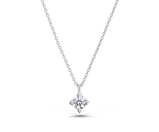 Collana Punto Luce 9kt Diamante Lab Grown Ct.0,20