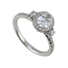 Anello 18kt Diamante Lab Grown Centrale Ovale Ct0,72+Ct1,07 di Contorno e Diamanti sul Gambo