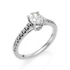 Anello 18kt Solitario Ovale Diamante Lab Grown Ct 0,67