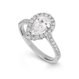 Anello Con Goccia 18kt Diamante Lab Grown Ct. 1,31