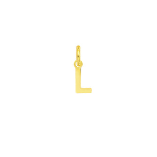 9K Gold Letter L Charm