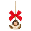 Small ceramic angel Christmas ornament