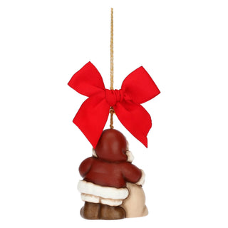 Addobbo natalizio Babbo Natale in ceramica, maxi Thun 5,7x5x7,1 cm - Armando Poggi Firenze