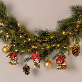 Addobbo natalizio Babbo Natale in ceramica, maxi Thun 5,7x5x7,1 cm - Armando Poggi Firenze