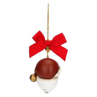 Addobbo natalizio Babbo Natale in ceramica, piccolo Thun 4,7x3,9x5,5 cm - Armando Poggi Firenze