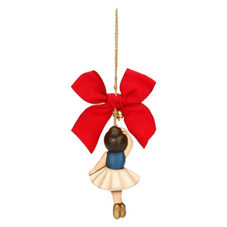 Addobbo natalizio ballerina in ceramica, grande Thun 4,2x3,9x7,6 cm - Armando Poggi Firenze