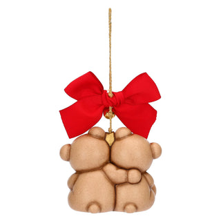 Addobbo natalizio Teddy in ceramica, maxi Thun 7,8x5x6,3 cm - Armando Poggi Firenze