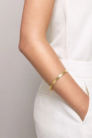 Bracciale Oro 18 Kt Rigido Lavorato