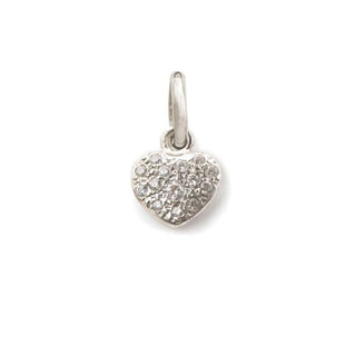 Small White Heart Pendant