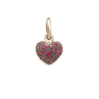 Small Red Rose Heart Pendant