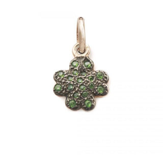 Small Four Leaf Clover Pendant Rose Green'