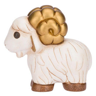 Ariete in ceramica Presepe Classico Thun 6,8 x 3,5 x 6,3 cm h - Armando Poggi Firenze