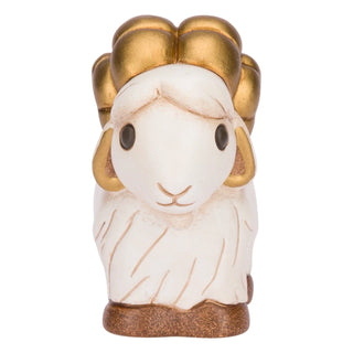 Ariete in ceramica Presepe Classico Thun 6,8 x 3,5 x 6,3 cm h - Armando Poggi Firenze