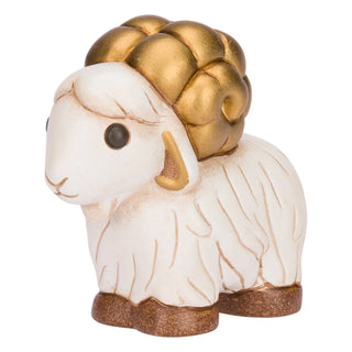 Ariete in ceramica Presepe Classico Thun 6,8 x 3,5 x 6,3 cm h - Armando Poggi Firenze
