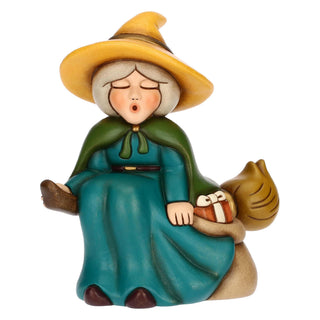 Befana Berta con sacco dei regali, media Thun 13,4x8,6x13,6 cm - Armando Poggi Firenze