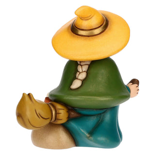 Befana Berta con sacco dei regali, media Thun 13,4x8,6x13,6 cm - Armando Poggi Firenze