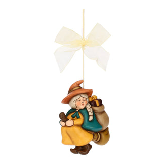 Befana Berta da appendere in ceramica Thun 8,3x5x10,2 cm - Armando Poggi Firenze