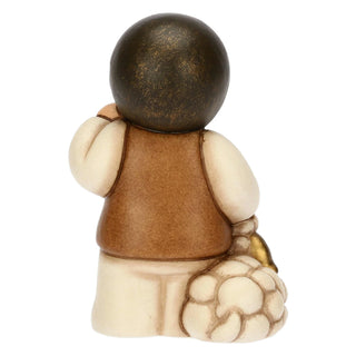 Bimbo Con Lanterna In Ceramica Presepe Classico Thun - Armando Poggi Firenze