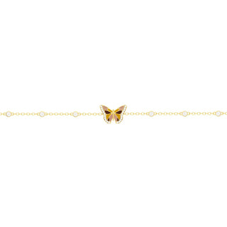 Bracciale Farfalla Argento Dorato