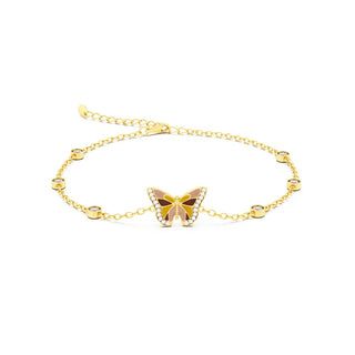 Bracciale Farfalla Argento Dorato