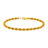 18kt Yellow Gold Rope Chain Bracelet – 19cm Large Link