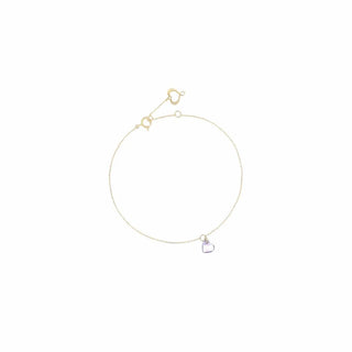 Bracciale in oro 18 kt Cuor Nudo Ametista