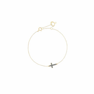 Bracciale in oro 18 kt Croce Blu