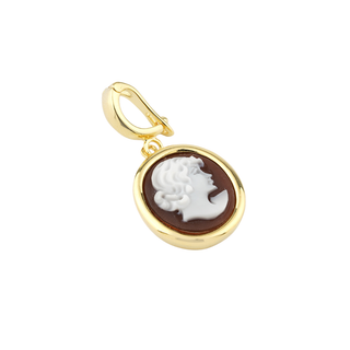 Essential Golden Face Cameo Pendant