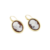 Important Gilded Cameo Face Earrings