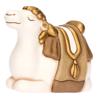 Cammello seduto in ceramica Presepe Classico Thun 9,5 x 5,2 x 7,3 cm h - Armando Poggi Firenze