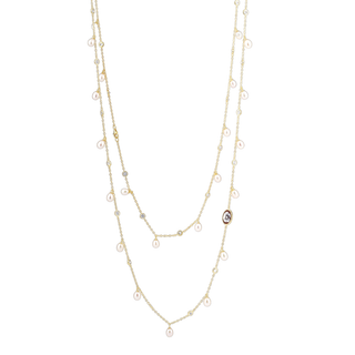 Collana Arianna Cameo Fiore Oro Rosa