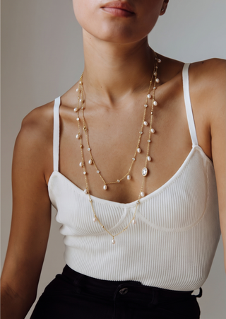 Collana Arianna Cameo Fiore Oro Rosa