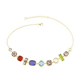 Gilded Flower Cameo Necklace