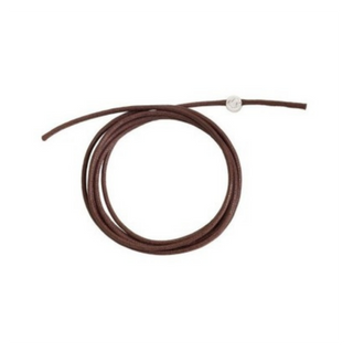 Thick Brown Cotton Cord Silver Seal